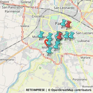 Mappa Via Stefano Bonnot di Condillac, 43125 Parma PR, Italia (1.23286)