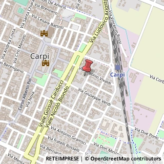 Mappa Via Gioacchino Rossini, 4, 41012 Carpi, Modena (Emilia Romagna)
