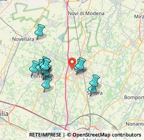 Mappa Via Nuova Ponente, 41012 Carpi MO, Italia (6.41857)