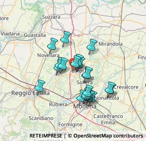 Mappa Via Nuova Ponente, 41012 Carpi MO, Italia (11.0265)