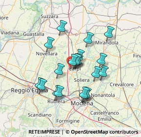 Mappa Via Nuova Ponente, 41012 Carpi MO, Italia (11.618)