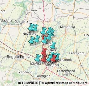 Mappa Via Nuova Ponente, 41012 Carpi MO, Italia (10.5985)