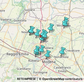 Mappa Via Nuova Ponente, 41012 Carpi MO, Italia (10.18)