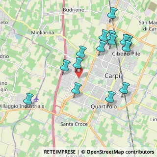 Mappa Via Nuova Ponente, 41012 Carpi MO, Italia (2.166)