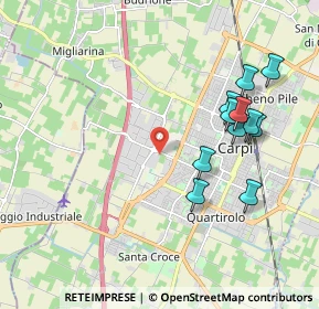 Mappa Via Nuova Ponente, 41012 Carpi MO, Italia (2.02636)