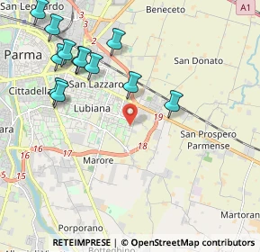 Mappa Via Giovanni Fattori, 43123 Parma PR, Italia (2.3475)