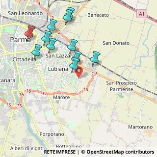 Mappa Via Giovanni Fattori, 43123 Parma PR, Italia (2.14)