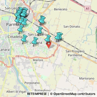 Mappa Via Giovanni Fattori, 43123 Parma PR, Italia (2.7185)