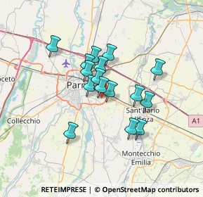 Mappa Via Giovanni Fattori, 43123 Parma PR, Italia (5.16)