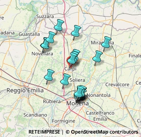 Mappa Corso Pio Alberto, 41012 Carpi MO, Italia (12.305)