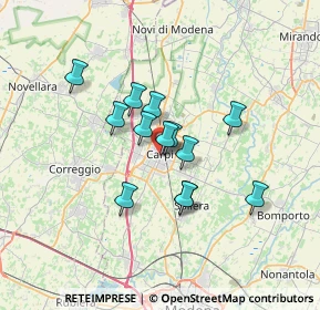 Mappa Corso Pio Alberto, 41012 Carpi MO, Italia (5.11923)