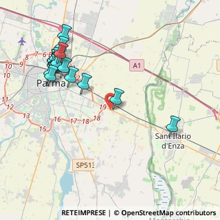 Mappa Via Emilio Lepido, 43122 Parma PR, Italia (4.86118)