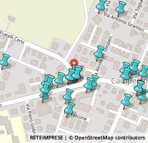 Mappa Via A. Moro, 42040 Campegine RE, Italia (0.12069)
