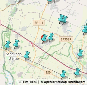 Mappa 42040 Campegine RE, Italia (6.0825)