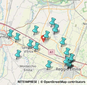 Mappa 42040 Campegine RE, Italia (8.9515)