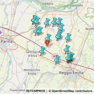 Mappa 42040 Campegine RE, Italia (7.2385)