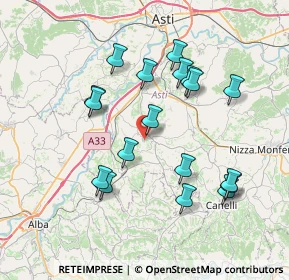 Mappa SP 41, 14055 Costigliole d'Asti AT, Italia (7.345)