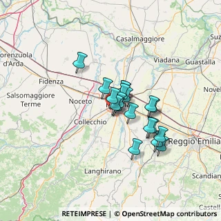 Mappa Strada Guidorossi, 43125 Parma PR, Italia (9.32684)