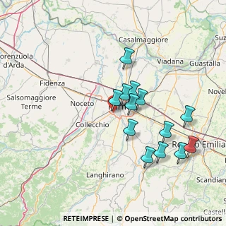Mappa Strada Guidorossi, 43125 Parma PR, Italia (13.68154)