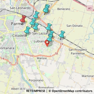 Mappa Via Ettore Ximenes, 43123 Parma PR, Italia (1.98818)
