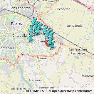 Mappa Via Ettore Ximenes, 43123 Parma PR, Italia (1.29143)