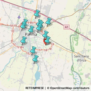 Mappa Via Ettore Ximenes, 43123 Parma PR, Italia (3.53538)