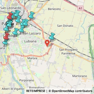Mappa Via Mario Sironi, 43123 Parma PR, Italia (3.529)