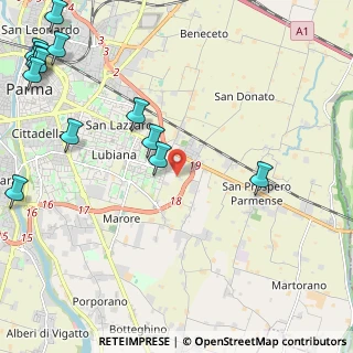 Mappa Via Mario Sironi, 43123 Parma PR, Italia (3.23)