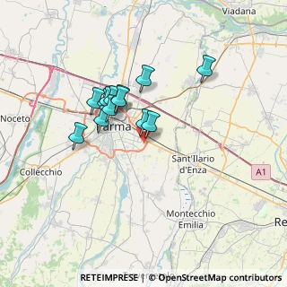 Mappa Via Mario Sironi, 43123 Parma PR, Italia (5.47154)