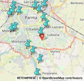 Mappa Via Guido Gonella, 43123 Parma PR, Italia (2.59938)
