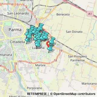 Mappa Stradello Varrone, 43123 Parma PR, Italia (1.398)