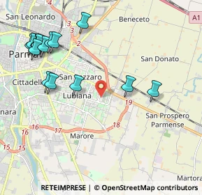 Mappa Stradello Varrone, 43123 Parma PR, Italia (2.49667)