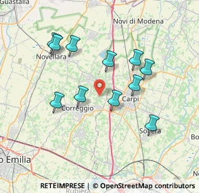 Mappa 42015 Carpi MO, Italia (6.83727)