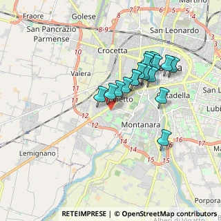Mappa Strada Cavagnari, 43125 Parma PR, Italia (1.53765)