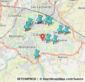 Mappa Via Picedi Benettini, 43123 Parma PR, Italia (1.55667)