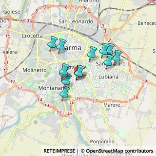 Mappa Via Picedi Benettini, 43123 Parma PR, Italia (1.30615)