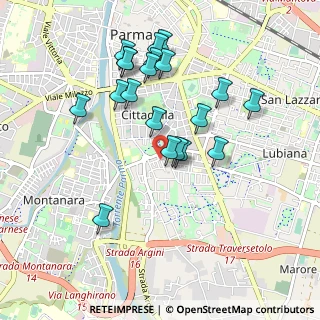 Mappa Via D.Tomasicchio, 43123 Parma PR, Italia (0.9225)