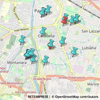 Mappa Via Picedi Benettini, 43123 Parma PR, Italia (1.1025)