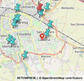 Mappa Largo Ferruccio Parri, 43123 Parma PR, Italia (2.50917)