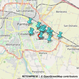 Mappa Largo Ferruccio Parri, 43123 Parma PR, Italia (1.06538)