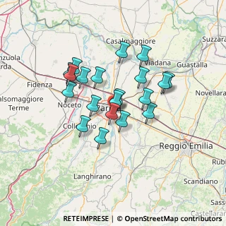 Mappa Via Terracini Umberto, 43123 Parma PR, Italia (11.192)