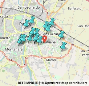 Mappa Via Terracini Umberto, 43123 Parma PR, Italia (1.43563)