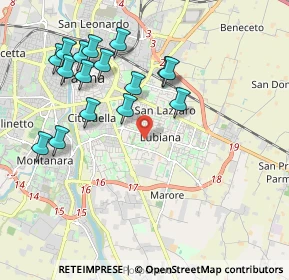 Mappa Via Terracini Umberto, 43123 Parma PR, Italia (2.075)