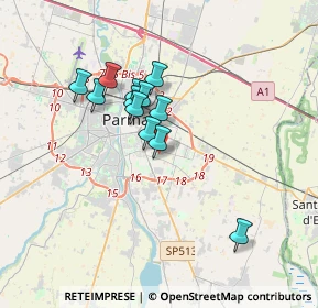 Mappa Via Terracini Umberto, 43123 Parma PR, Italia (2.735)