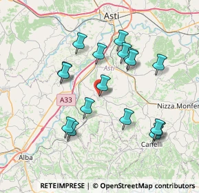 Mappa Strada Annunziata, 14055 Costigliole d'Asti AT, Italia (7.18529)