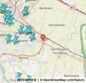 Mappa Via Alfredo Tassi, 43122 Parma PR, Italia (3.21412)