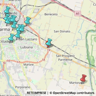 Mappa Via Alfredo Tassi, 43122 Parma PR, Italia (3.42077)