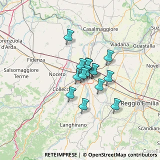 Mappa Via Chiavari, 43125 Parma PR, Italia (8.154)