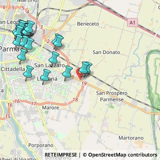 Mappa Via Tazio Nuvolari, 43100 Parma PR, Italia (2.875)