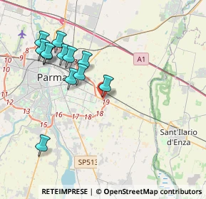 Mappa Via Tazio Nuvolari, 43100 Parma PR, Italia (4.09833)